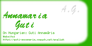 annamaria guti business card